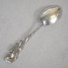 Kaffeskedar, 12st, samt sockertång, silver, 1965.
