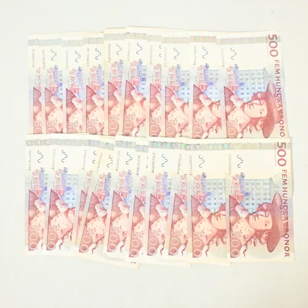 Sedlar, Sverige, nominellt värde 10 000kr.