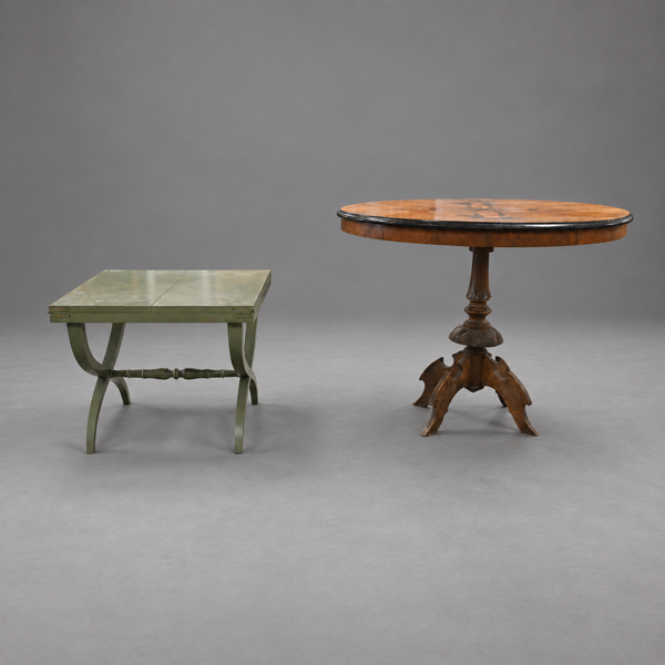 Salongsbord och soffbord, 2 delar, 18/1900-tal.