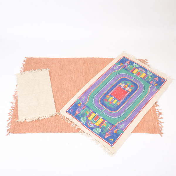 Mattor, 3st, textil.