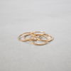 Ringar, 5st, 18k guld, 1900-talets andra hälft.