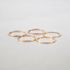 Ringar, 5st, 18k guld, 1900-talets andra hälft.