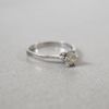 Enstensring, 18k vitguld med diamant.