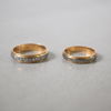 Ringar, 2st, 18k vitguld samt diamanter.
