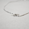 Halsband med hänge, 18k vitguld.