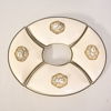 Kabaré, 4 delar, flintgods, 1800-tal.