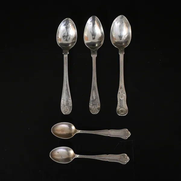 Skedar, 5st, silver, 18/1900-tal