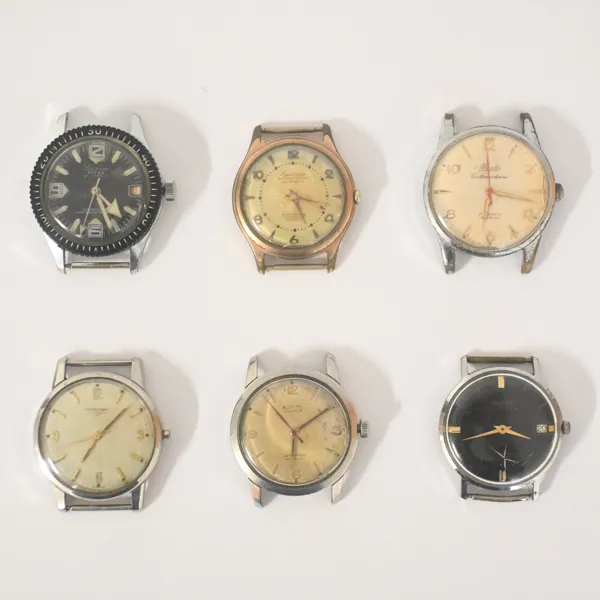 Armbandsur, 6st, 1900-talets mitt. 