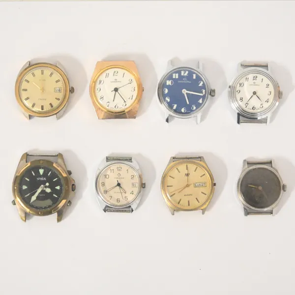 Armbandsur, 8st, 1900-talets andra hälft.