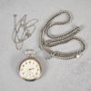 Halsband samt fickur, 3 delar, silver, 1900-tal.