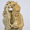 Skulpur föreställande Shoulao, soapstone, Kina, omkring år 1900.