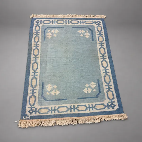 Liselotte Malmsten, matta, rölakan, monogramsignerad.