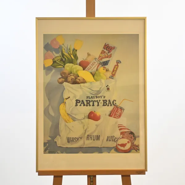 Robert Benson (f. 1939) "Playboy´s Party Bag", affisch.
