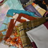 Scarves, ett parti, textil.