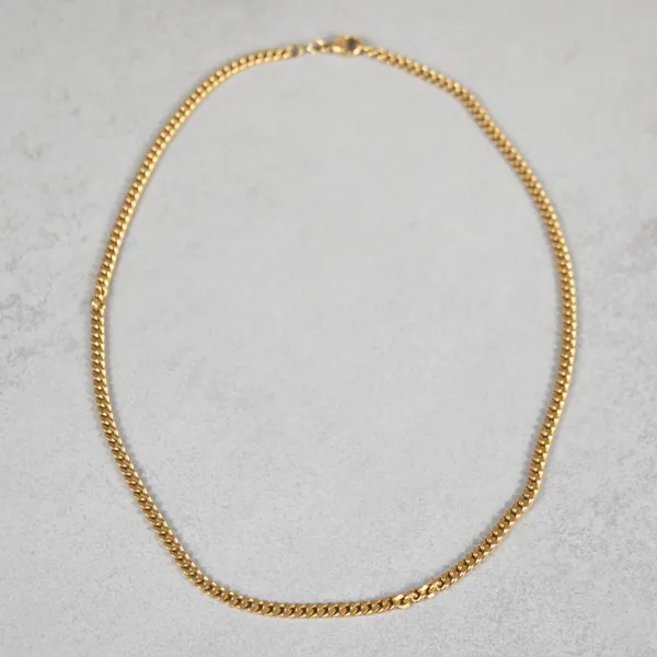 Halsband, pansarlänk, 18k guld,