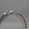 Armband, silver, pansarlänk.