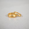 Ringar, 2st, 23k guld, 18/1900-tal.
