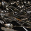 Nysilver, ett parti, ca 2kg, 18/1900-tal.