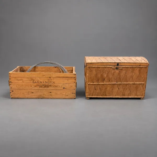 Trälåda och spånkista, 1900-tal.