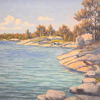 Bo Von Schwerin (1881-1940) skärgårdsmotiv, olja på duk, signerad.