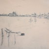 Axel Fridell (1894-1935) "Venedig II", etsning, signerad. 
