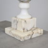 Bordslampor, 2st, alabaster, 1900-talets andra hälft.
