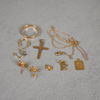 Smycken, 10 delar, 18k guld, 1900-tal. 