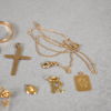 Smycken, 10 delar, 18k guld, 1900-tal. 