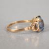 Ring, 18k guld samt sten, Hallbergs Guldsmedsbolag, Köping, 1962.