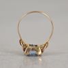 Ring, 18k guld samt sten, Hallbergs Guldsmedsbolag, Köping, 1962.