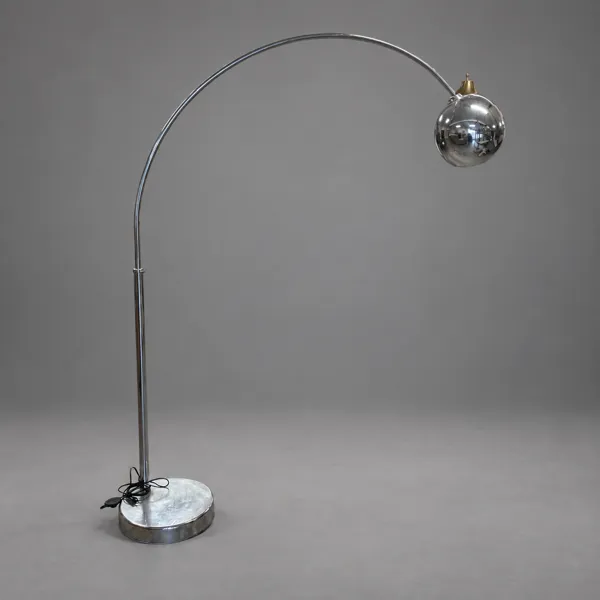 Golvlampa, "Sweep", stål, Malmbergs, 1900-tal.