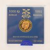 Guldmynt, 1000kr, Svensk Myntning 995-1995, 1995.