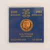 Guldmynt, 1000kr, Nya Sverige Delaware, 1988.