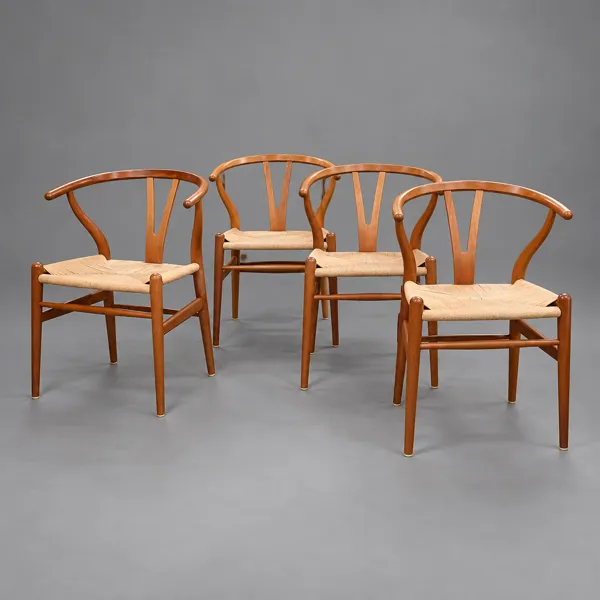 Hans J. Wegner, stolar, 4st, modell "CH-24", Carl Hansen & Son, Danmark.
