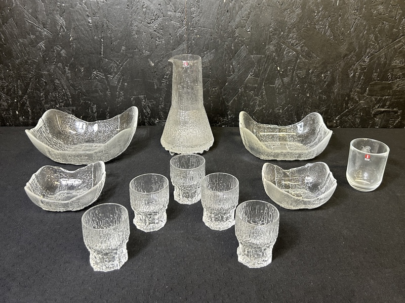 Glasföremål, bl a Iittala, UltimaThule