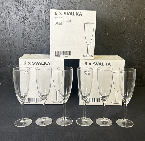 24 st champagneglas, Åsa Gray "Svalka"