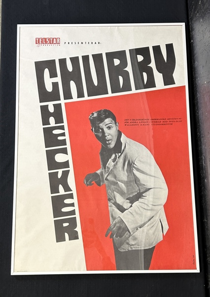 Äldre Affisch Chubby Checker 