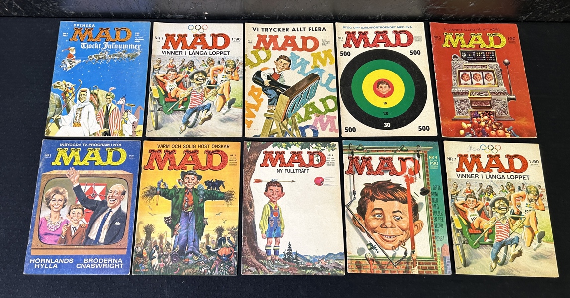 MAD tidningar 1963,64,65 