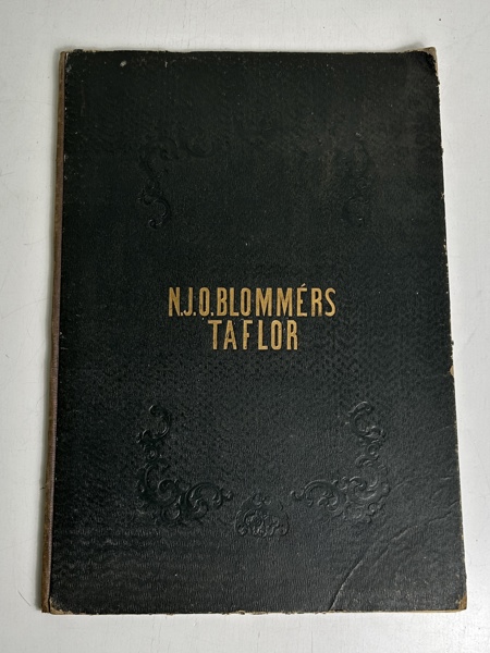 Mapp med historie målare, Nils Jakob Olsson Blonnér, 9 st, 1854 "Stockholm"