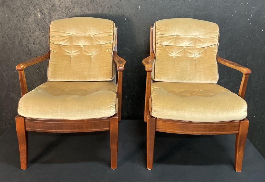 Karmfåtöljer 1 par, 1960/70 tal 