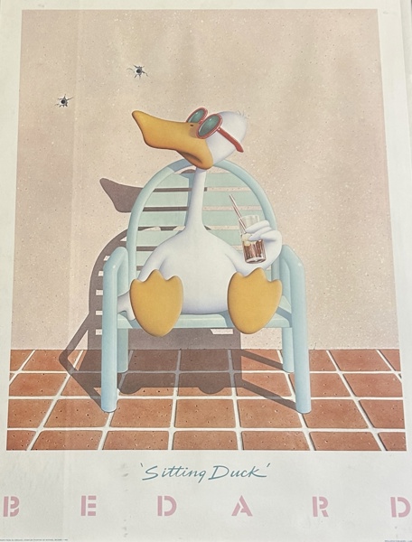 Michael Bedard litografi "Sitting Duck"