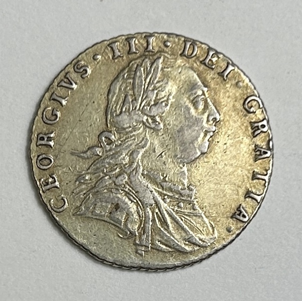 ENGLAND George III 6 pence 1787 silver