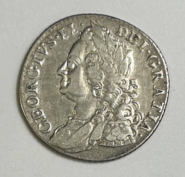 ENGLAND George II 1 skilling 1758
