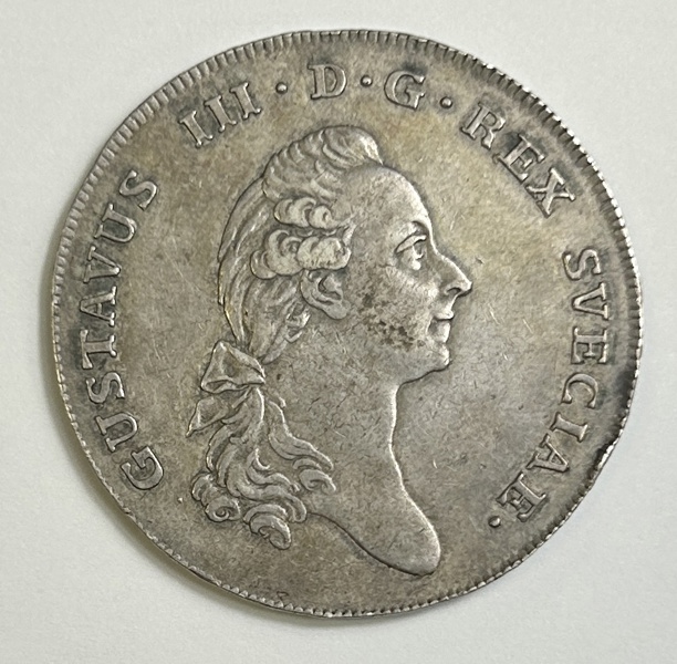 Gustav III 1 riksdaler 1775 