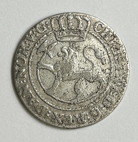 Norge VIII Skilling 1731 Christian VI Silvermynt