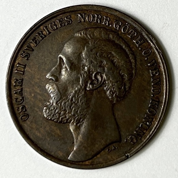 Sverige Oscar II 5 öre 1873