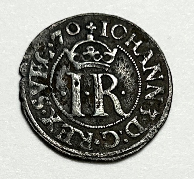 Sverige Johan III 1/2 öre 1570 Ex Bonde Ericsbergs Slott