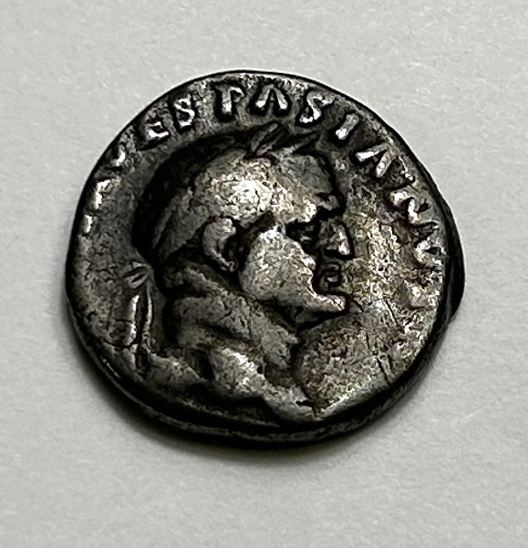 Rom Denar Vespasian 69-79 eKr Silver