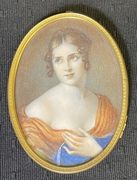 Miniatyrporträtt Pauline Bonaparte Gouache
Napoleons Yngre Syster.