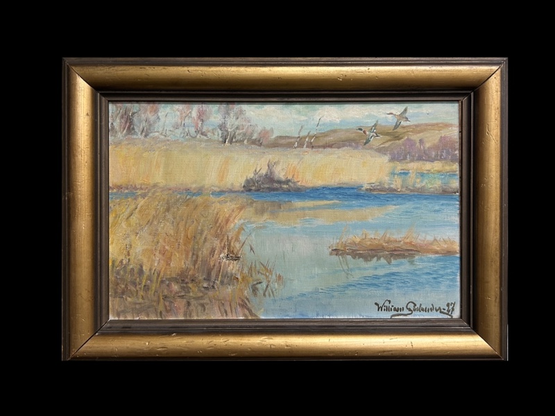 Olja på duk William Gislander 1927